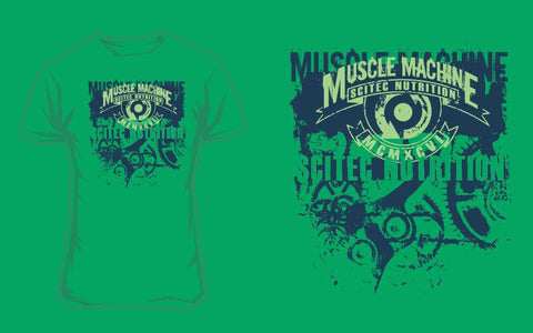 Scitec Nutrition T-Shirt Muscle Machine Green