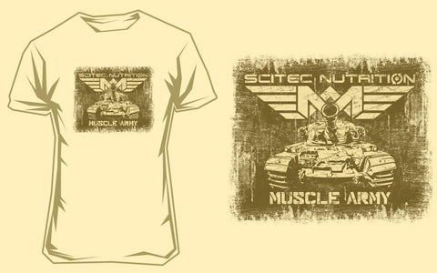T-Shirt Muscle Army Tank
