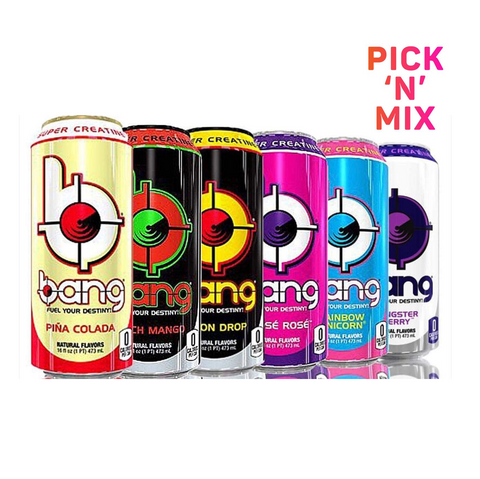 Pick&Mix Bang Energy Drink Cans BCAA RTD   12 X 500ml